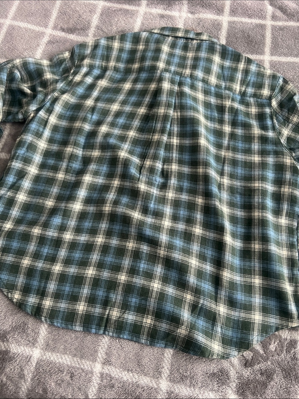 Toad and Co Boxy Flannel Button Down Shirt Re-Form Women's Medium - Picture 10 of 13